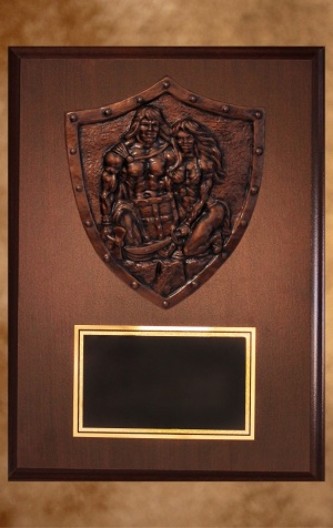 universal warrior medallion plaque